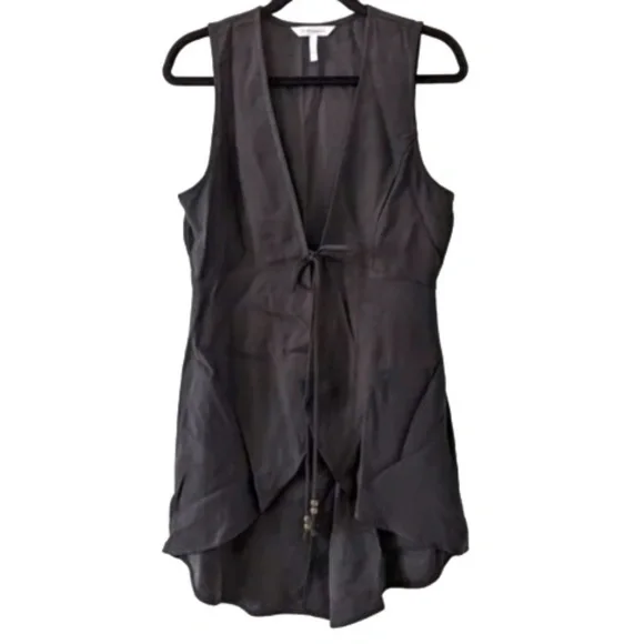 Black flowy vest top